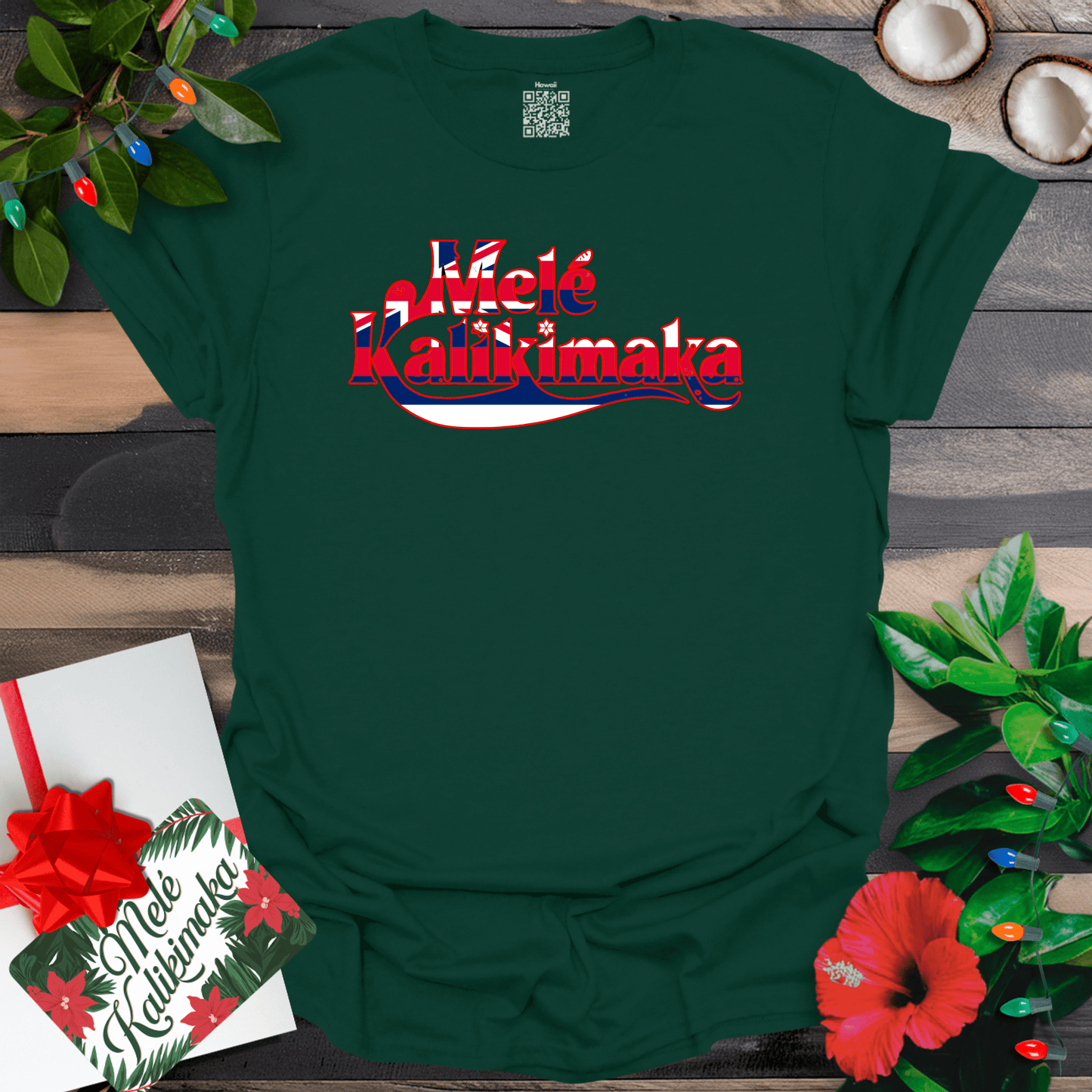 Mele Kalikimaka Flag T-Shirt