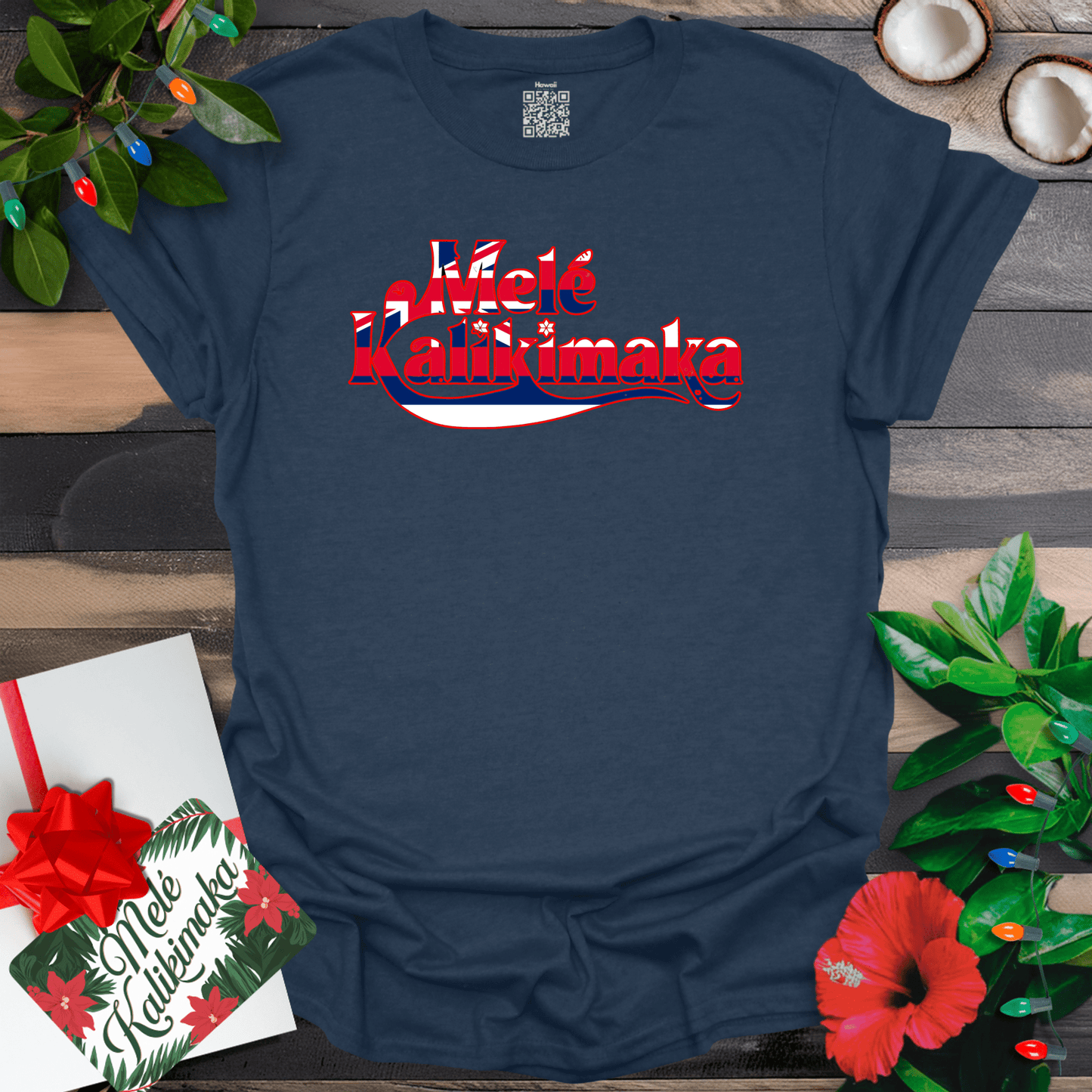 Mele Kalikimaka Flag T-Shirt