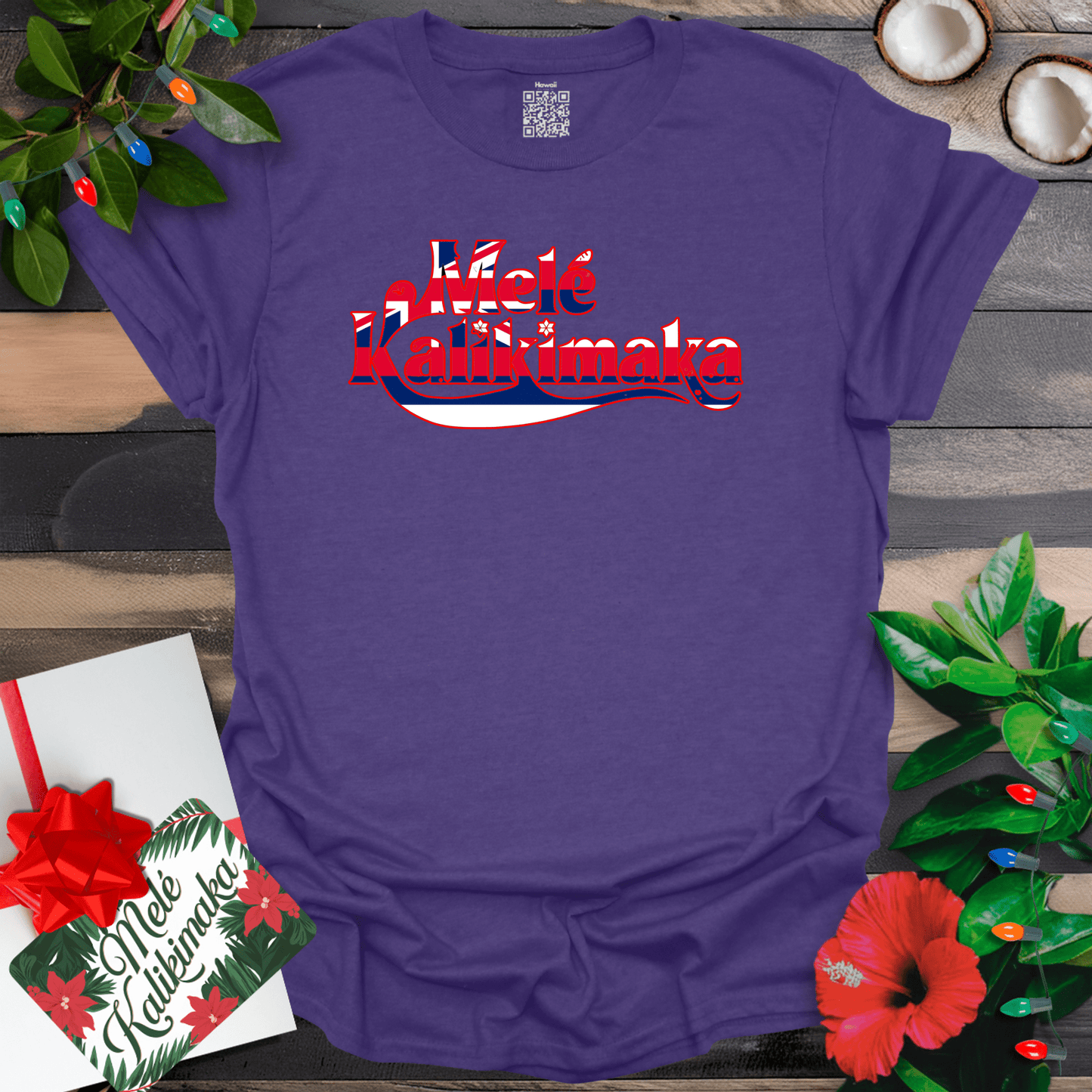 Mele Kalikimaka Flag T-Shirt