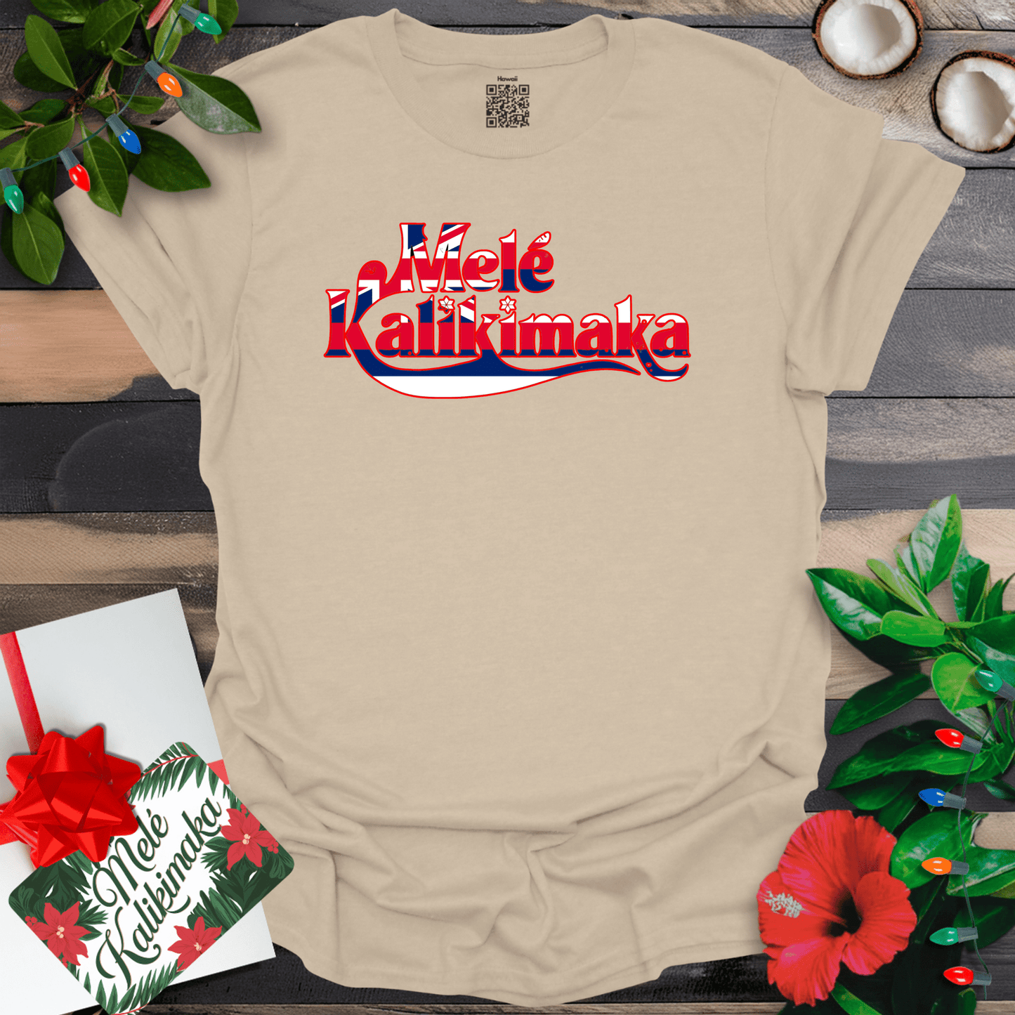 Mele Kalikimaka Flag T-Shirt