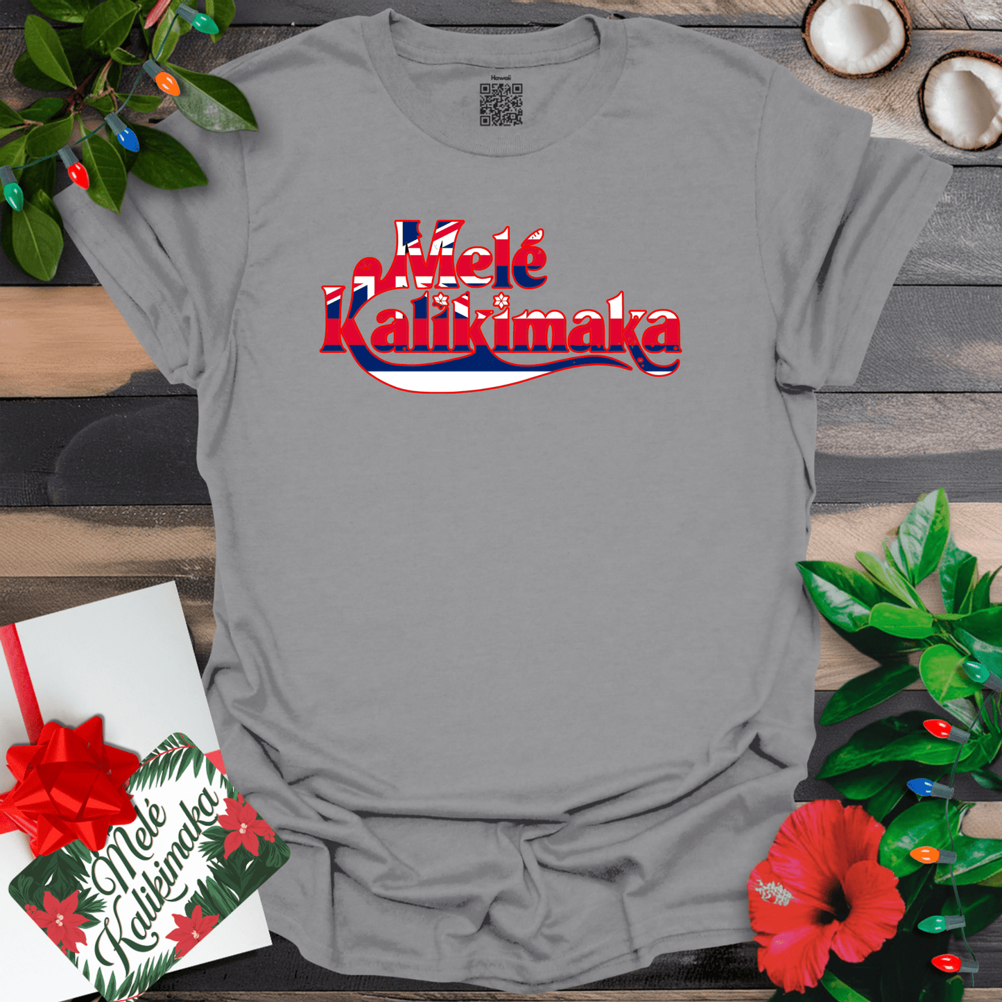 Mele Kalikimaka Flag T-Shirt